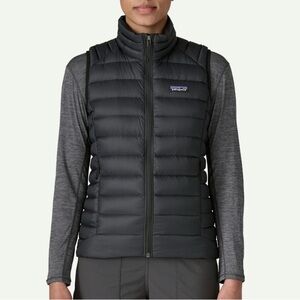 Patagonia Women’s Goose Down Sweater Vest Size XS Black Puffer Packable 84629